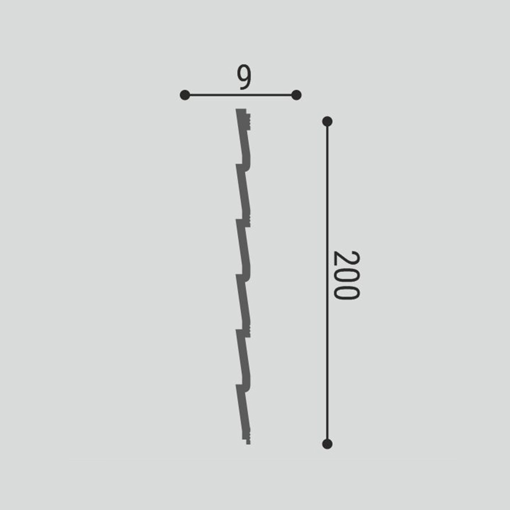 Стеновая панель под покраску Bello Deco СП 05/2.6 2600×200×9